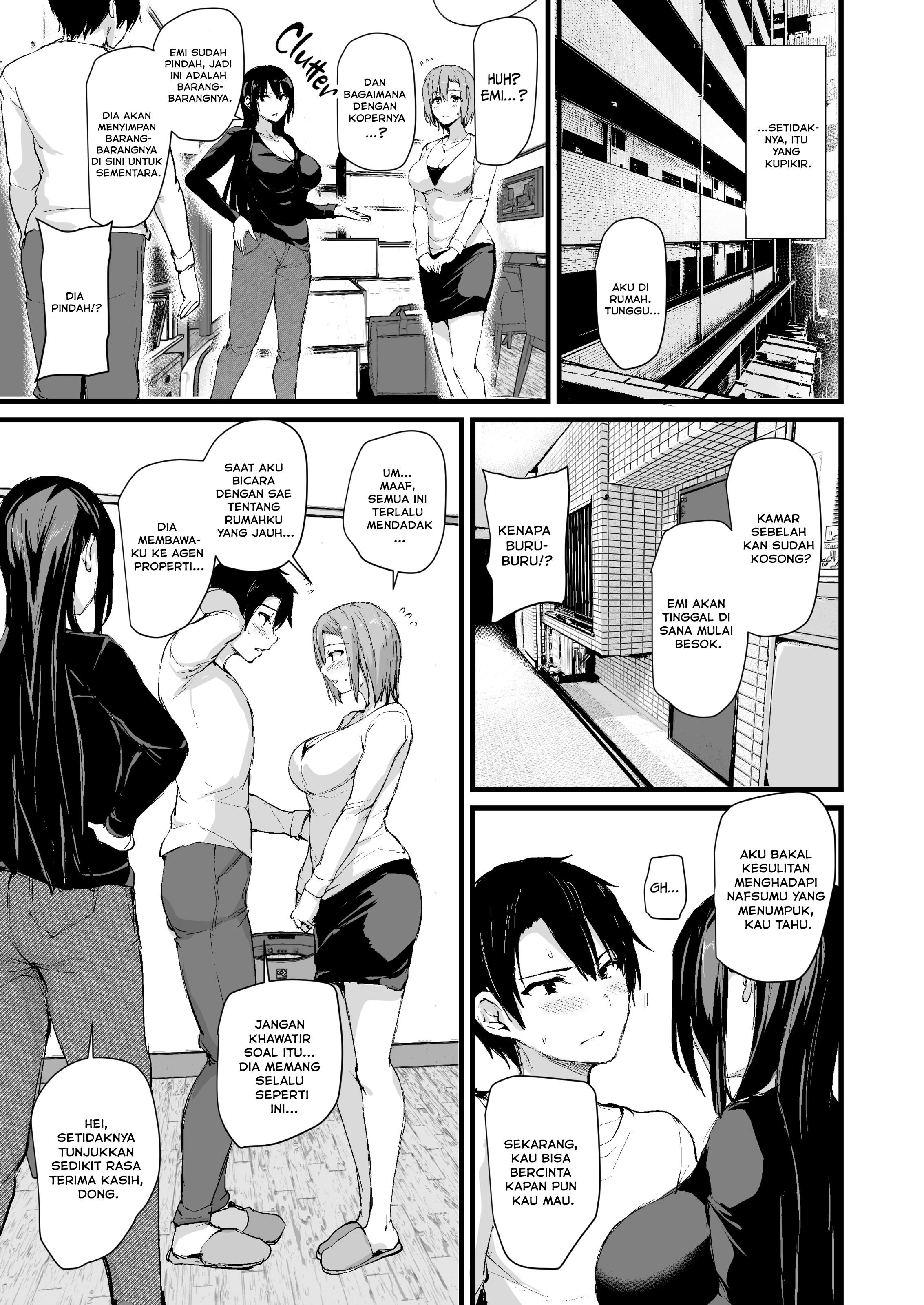 Kyonyuu Ga Futariinai To Bokkishinai Otto No Tame Ni Tomodachi O Tsuretekita Tsuma - Chapter 1 55